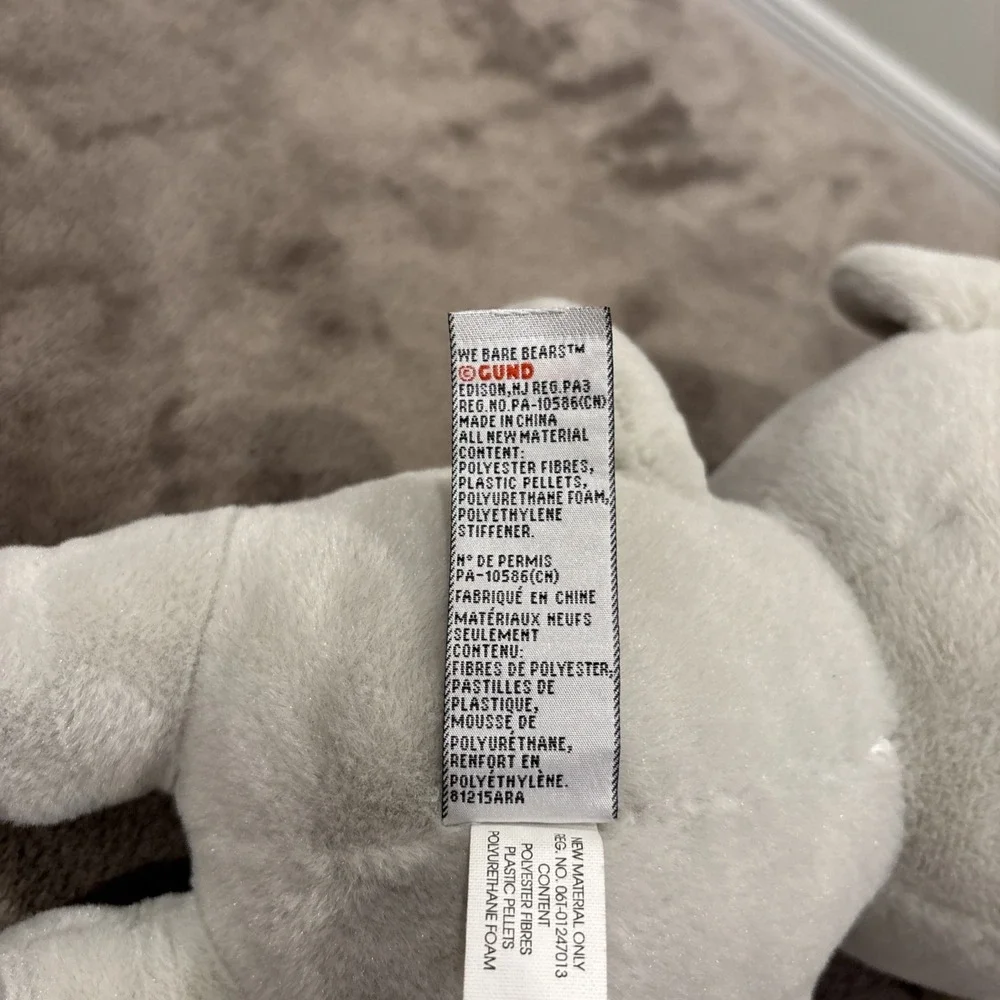 GUND Cartoon Network‎ We Bare Bears Plush Stuffed Nom Nom Koala Doll